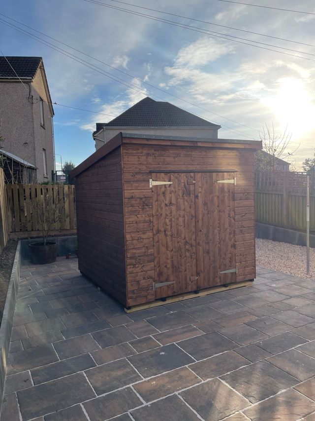 Pent 8x8 with double doors