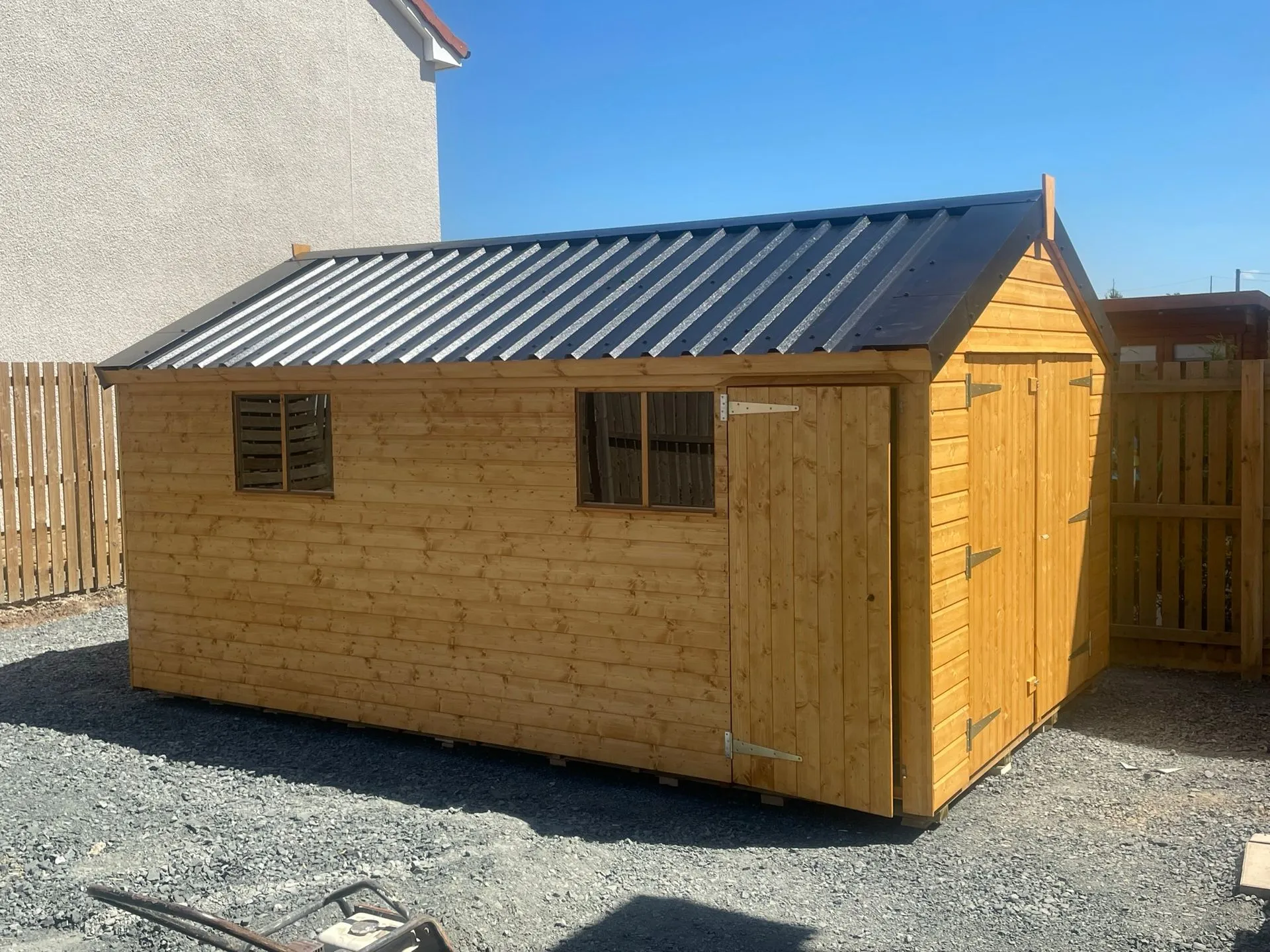 Custom timber garage