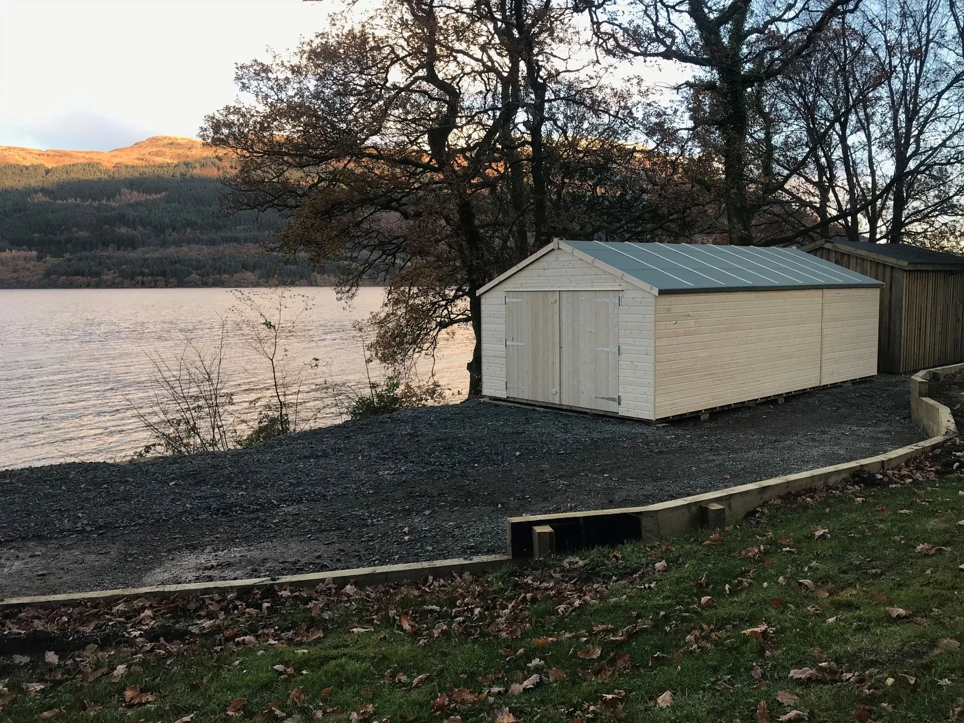 Timber garage construction